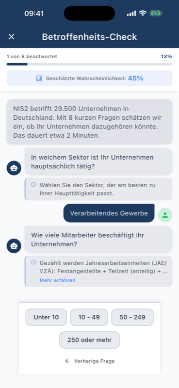 NIS2 Betroffenheits-Check