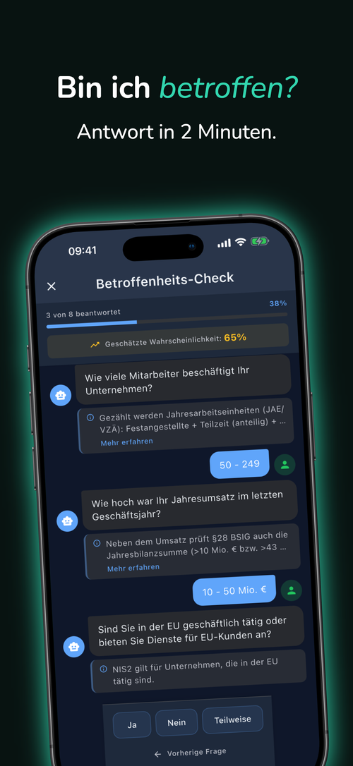 Betroffenheits-Check: Bin ich betroffen? Antwort in 2 Minuten.